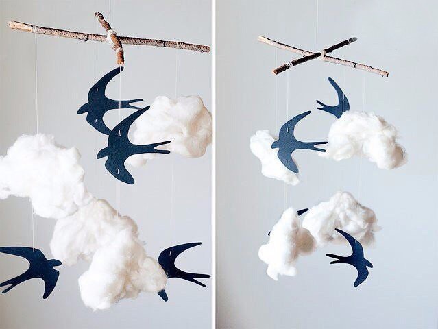 Мобиль для малыша "Небесные ласточки" Мобиль для малыша "Небесные ласточки"