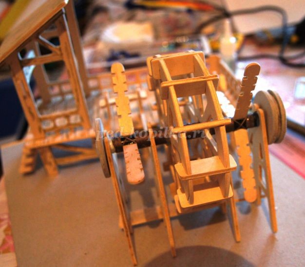 Действующая миниатюра "Весенний пейзаж": мастер-класс, часть 2