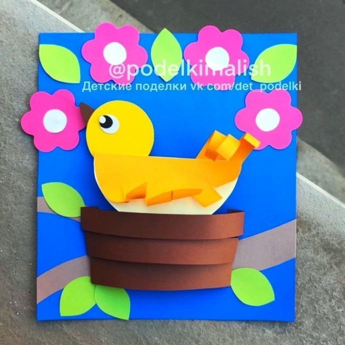 Птичка в гнездышке Птичка в гнездышке