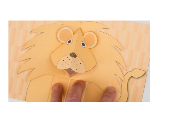 ​Объемная открытка "Лев"