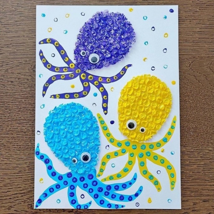 Объемные осьминоги Объемные осьминоги