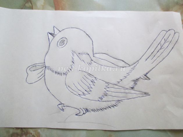 Синица из потолочной плитки детскими руками: мастер-класс, часть 1 Синица из потолочной плитки детскими руками: мастер-класс, часть 1