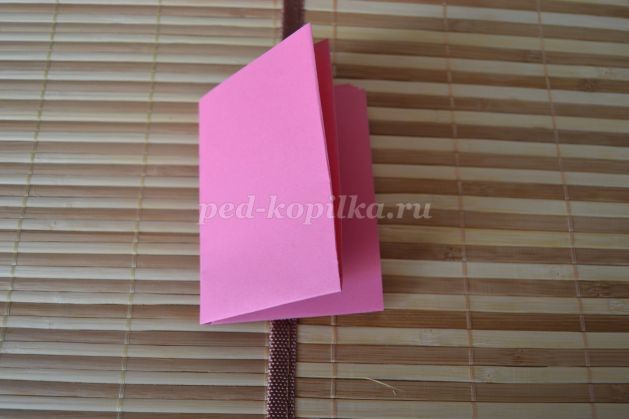 Цветок сакуры из цветной бумаги: часть 1