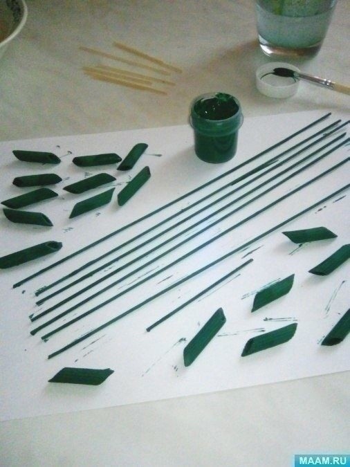 Панно "Букет васильков" из макарон Панно "Букет васильков" из макарон