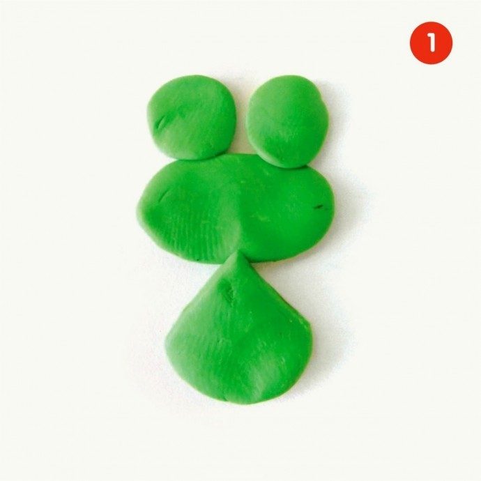 Лягушонок из пластилина Лягушонок из пластилина