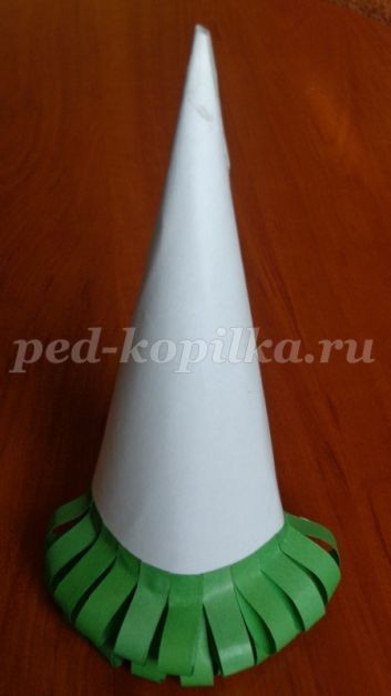 Новогодняя ёлка из бумаги детскими ручками Новогодняя ёлка из бумаги детскими ручками