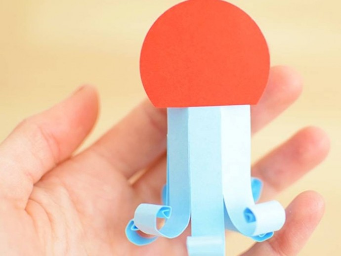 Осьминожек из бумаги Осьминожек из бумаги