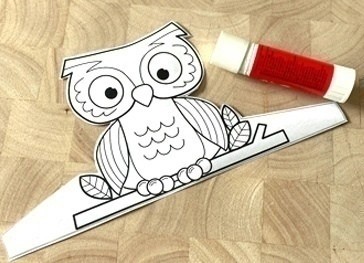 Поделка-раскраска "Совушка"