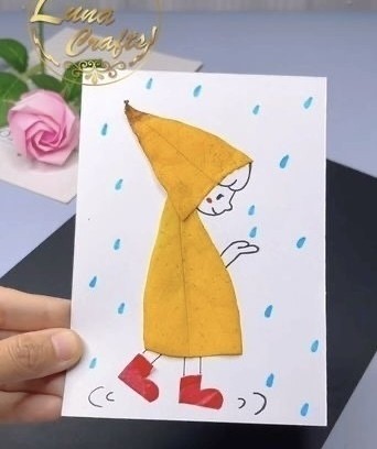 Веселые аппликации с осенними листиками Веселые аппликации с осенними листиками