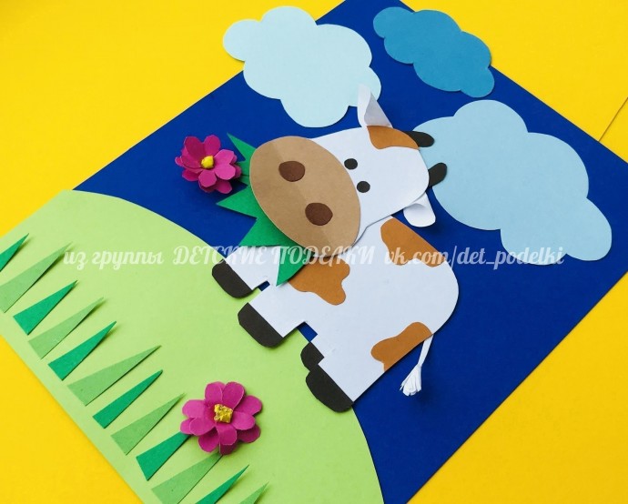 Коровка на выпасе