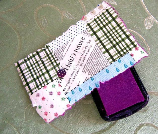 ​Открытка детскими руками в технике скрапбукинг: часть 1