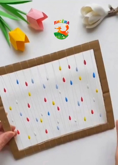 Ребёнок под дождём