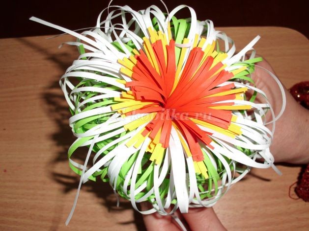 Хризантемы детскими руками: мастер-класс, часть 3 Хризантемы детскими руками: мастер-класс, часть 3