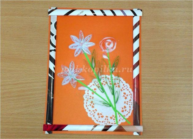 Полуобъёмная картина "Букет цветов"