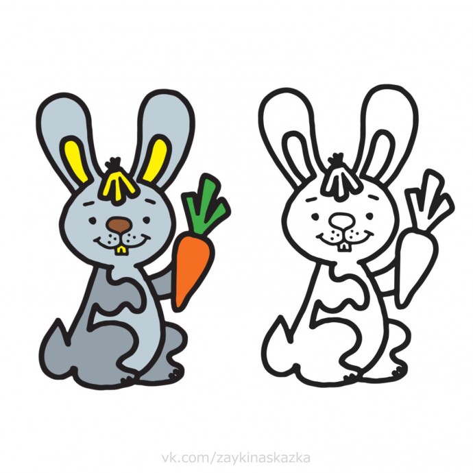 Раскрась по образцу