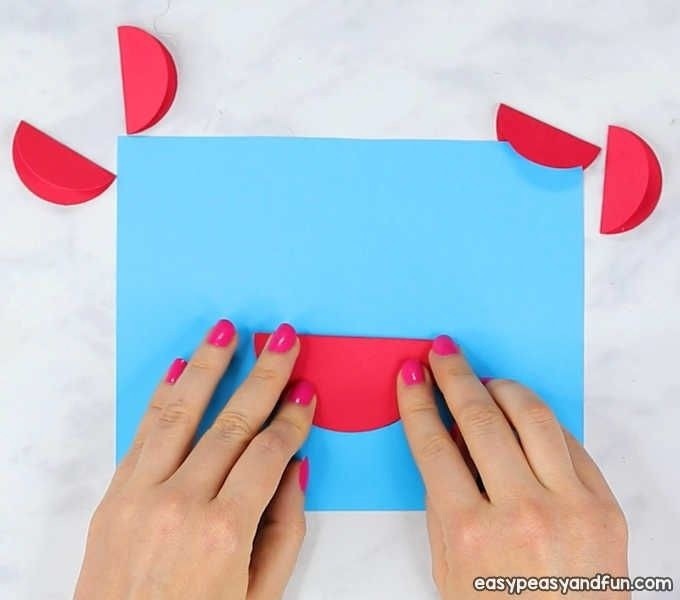 Забавный крабик из кружочков