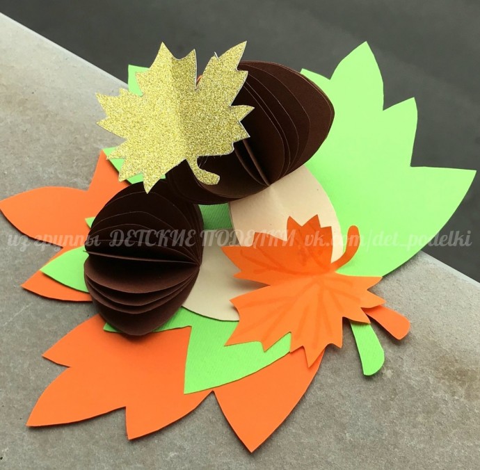 Аппликация с грибочками