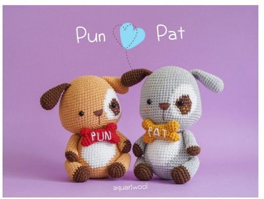 Вязаный пёсик Вязаный пёсик