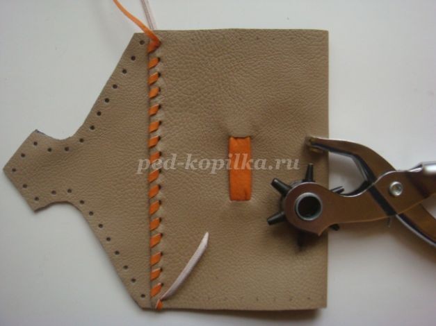 Органайзер из искусственной кожи для детских поделок Органайзер из искусственной кожи для детских поделок