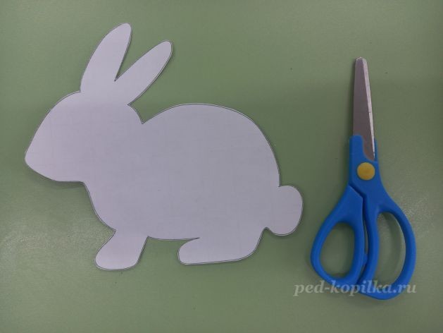 Аппликация из вербы "Кролик"