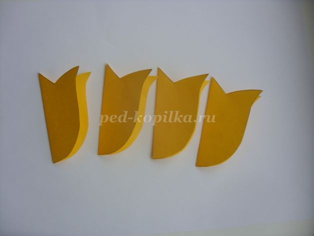 Объёмная открытка "Тюльпан": мастер-класс, часть 1