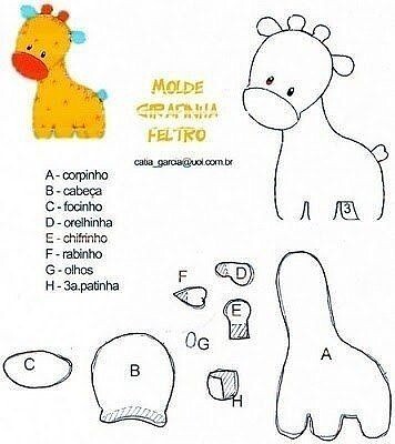 Игрушки из фетра для детского мобиля