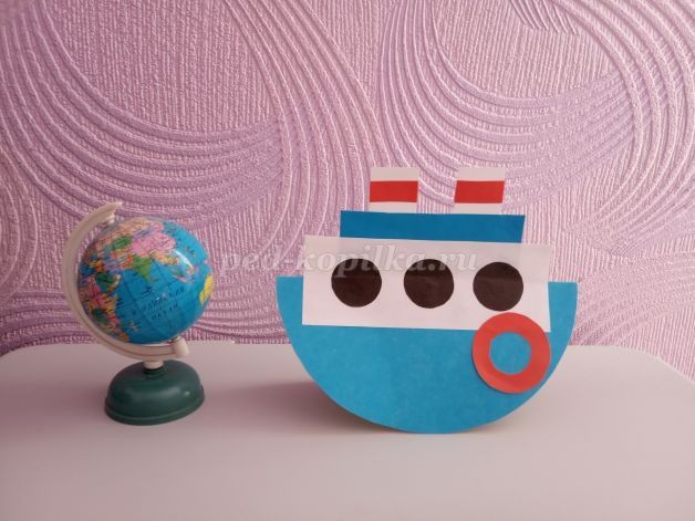 ​Кораблик в подарок папе: часть 2
