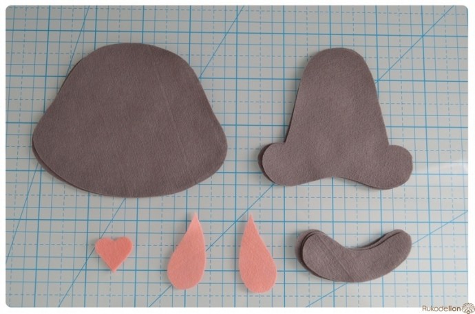 Лемур из фетра