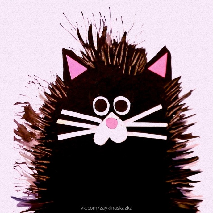 Рисование вилкой Рисование вилкой