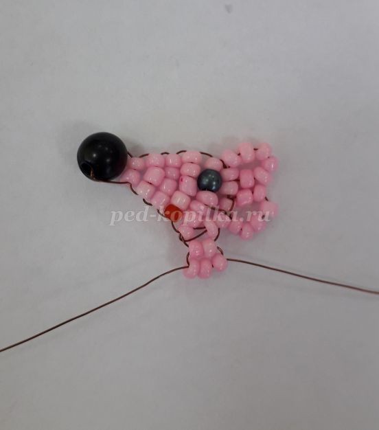 Мышонок из бисера пошагово Мышонок из бисера пошагово
