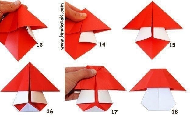 Мухоморы-оригами