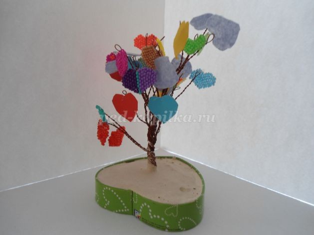 Дерево из сердечек: часть 2