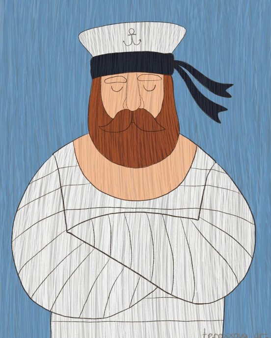 ​Рисуем моряка