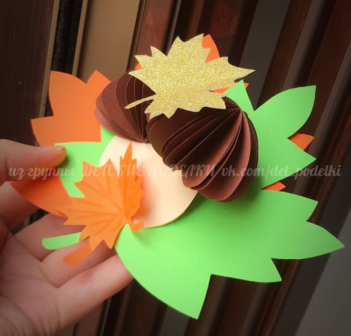 Аппликация с грибочками