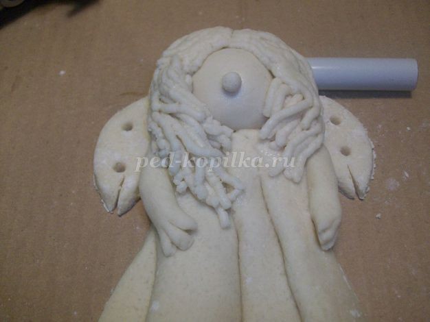 Нежный ангел из солёного теста детскими руками: мастер-класс, часть 2 Нежный ангел из солёного теста детскими руками: мастер-класс, часть 2