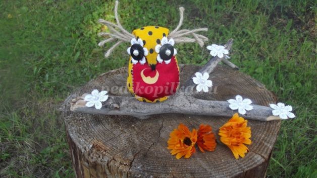 ​Сова из ткани: часть 2