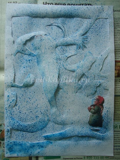 Мастер-класс по рисованию: набрызг "Морозко", часть 1 Мастер-класс по рисованию: набрызг "Морозко", часть 1