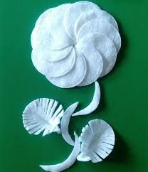 Поделки из ватных дисков: цветы Поделки из ватных дисков: цветы