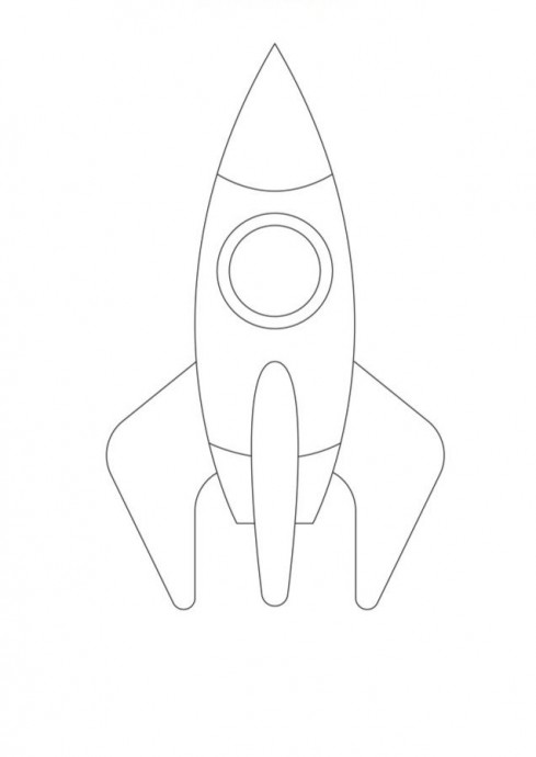 Ракета, которая нарисована пластилином