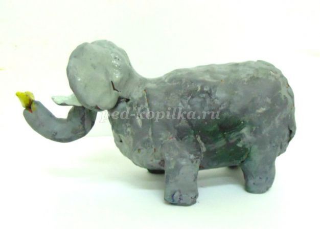 Слон из пластилина