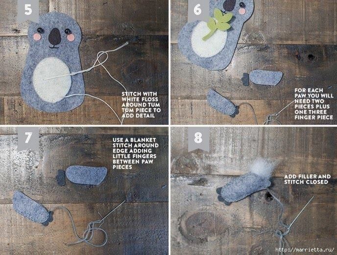 Коала из фетра Коала из фетра