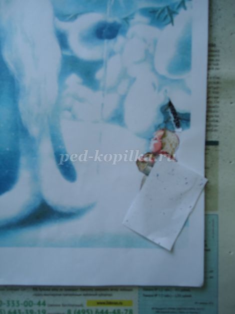 Мастер-класс по рисованию: набрызг "Морозко", часть 3