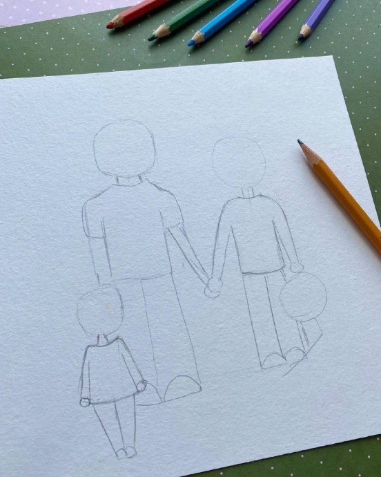 Рисуем картину "Моя семья" Рисуем картину "Моя семья"