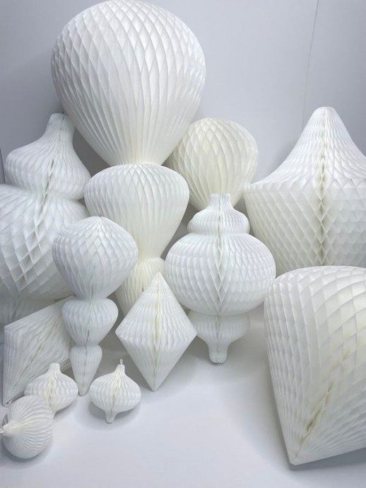 Бумажные подвески к Новому году Бумажные подвески к Новому году