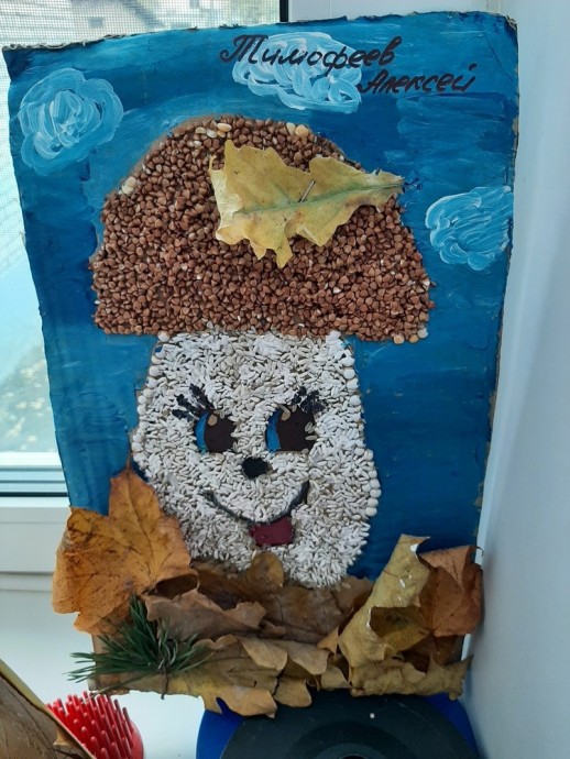 ​Чудесные аппликации из крупы