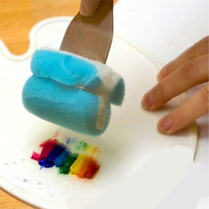 Рисование губкой Рисование губкой