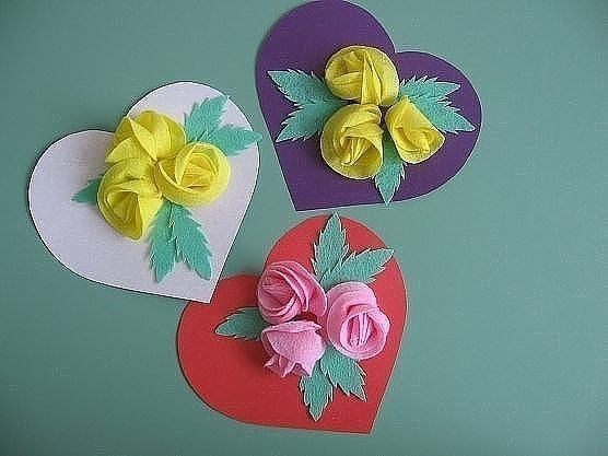 Сердца с цветами