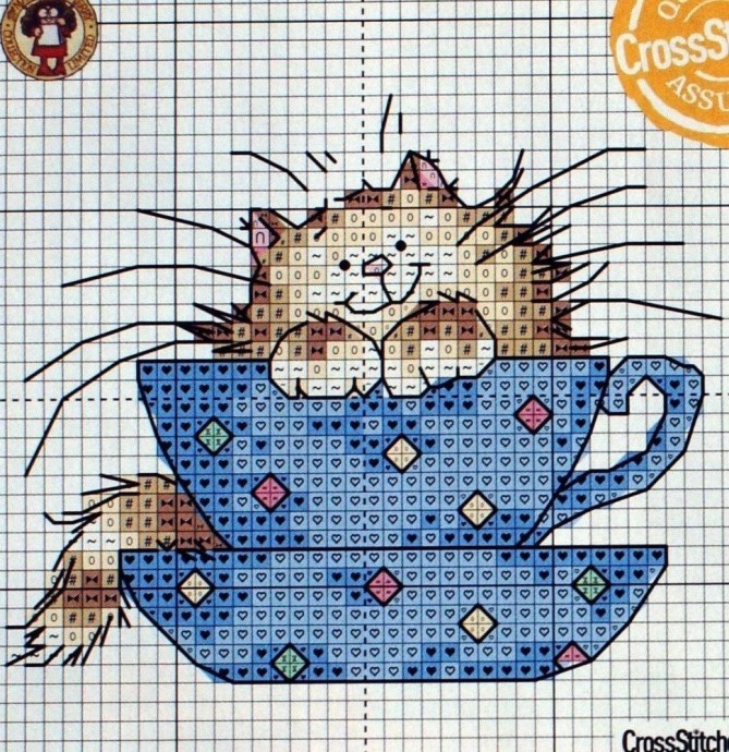 Вышиваем с детьми котов Вышиваем с детьми котов