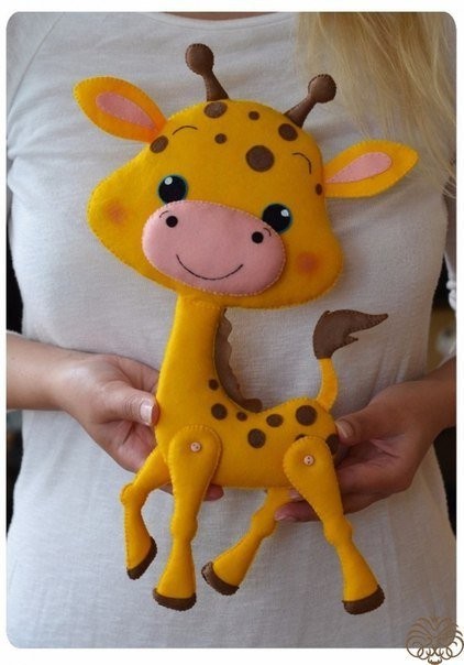 Жирафик из фетра