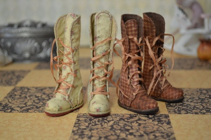 Сапожки для куклы: мастер-класс